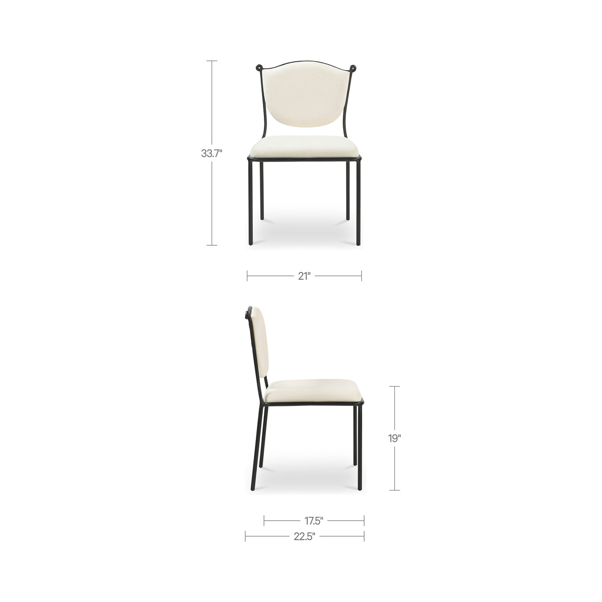 Ferris Dining Chair Cream product image 8
