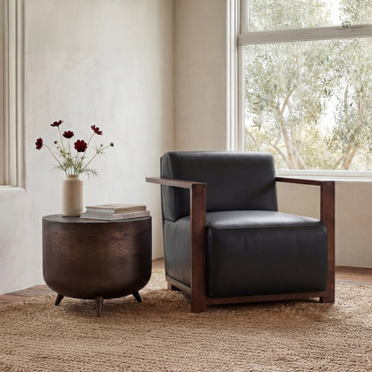 Barnes Accent Chair Black lifestyle