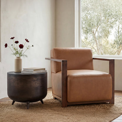Barnes Accent Chair Tan lifestyle