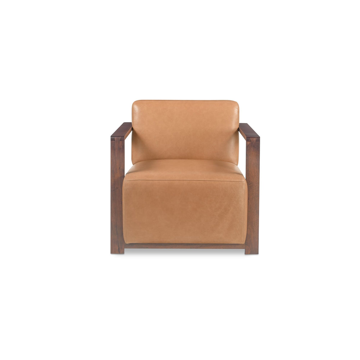 Barnes Accent Chair Tan on white background