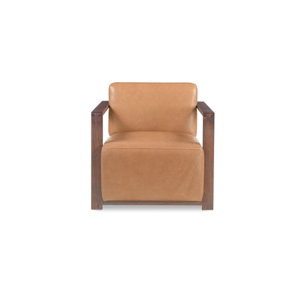Barnes Accent Chair Tan on white background