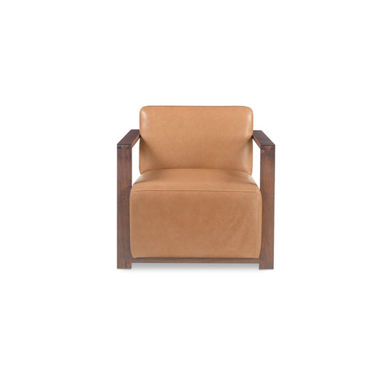 Barnes Accent Chair Tan on white background