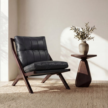 Preston Accent Chair Black lifestyle