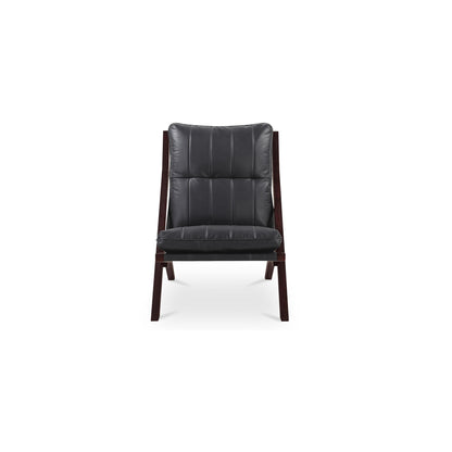 Preston Accent Chair Black on white background