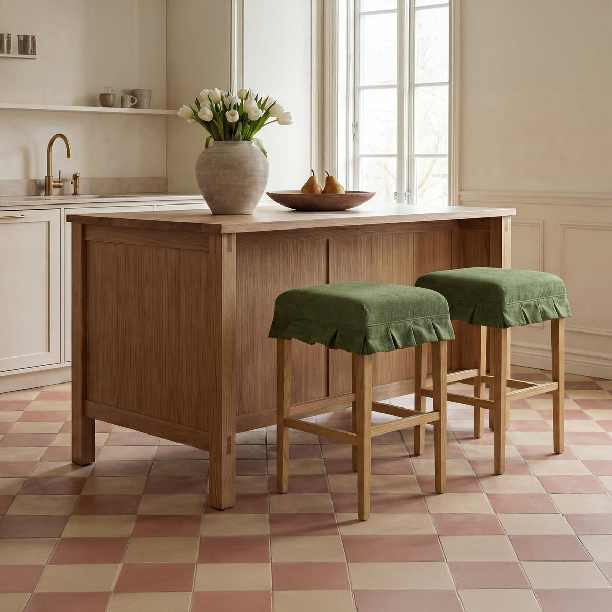 Anna Counter Stool Green lifestyle
