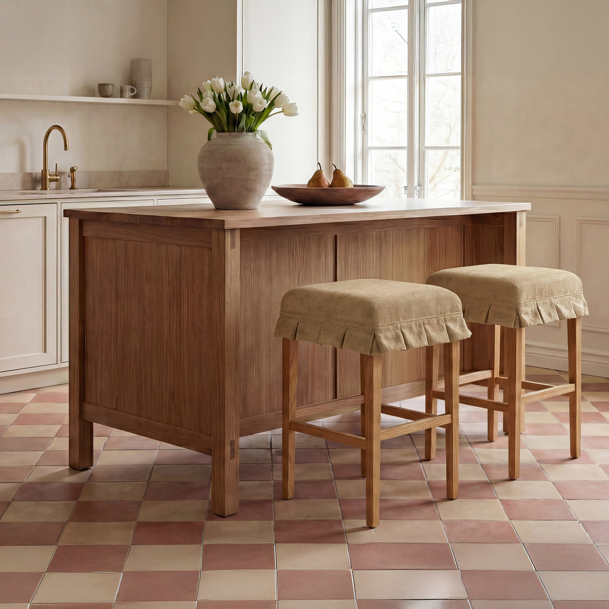 Anna Counter Stool Light Brown lifestyle