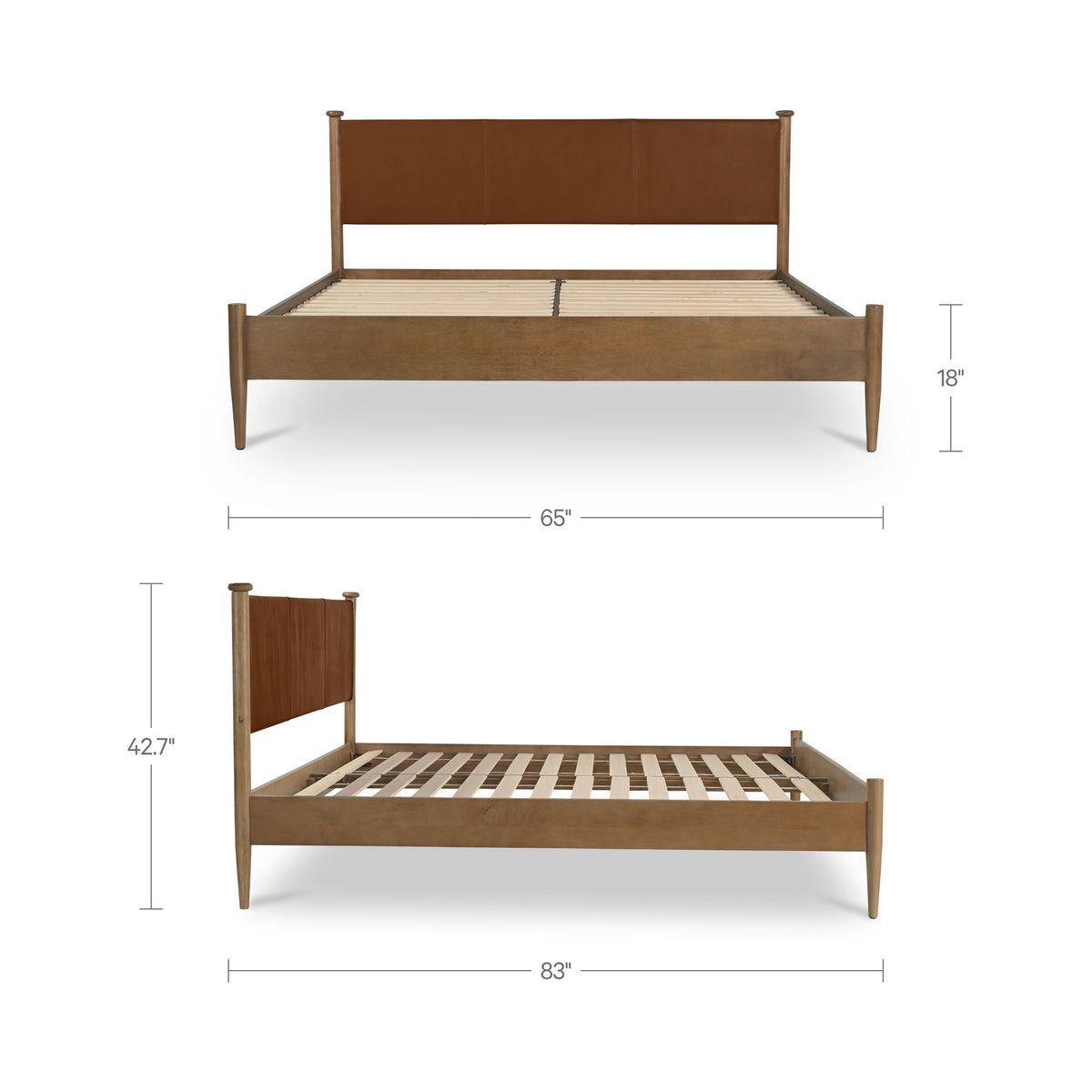 Crosby Queen Bed Brown