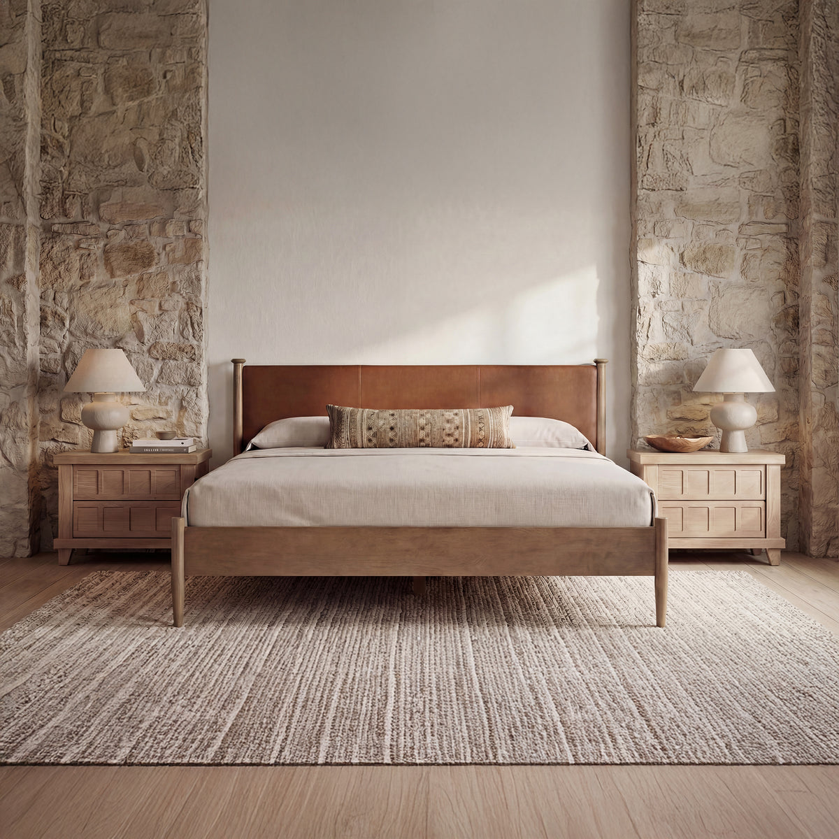 Crosby King Bed Brown