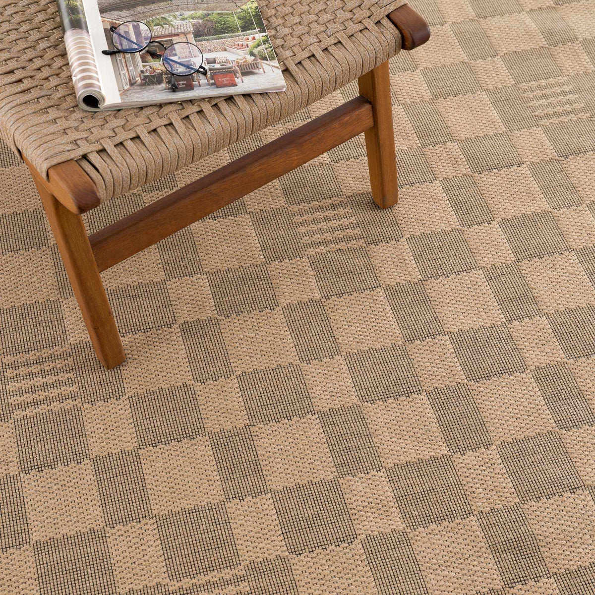 Nairi Checkered Washable Jute Rug