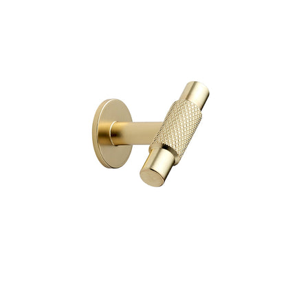 Brushed Gold "Manor" Knurled Cabinet Knobs and Drawer Pulls