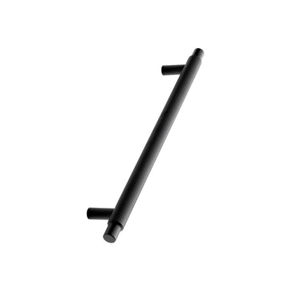 Matte Black "Manor" Knurled Cabinet Knobs and Drawer Pulls