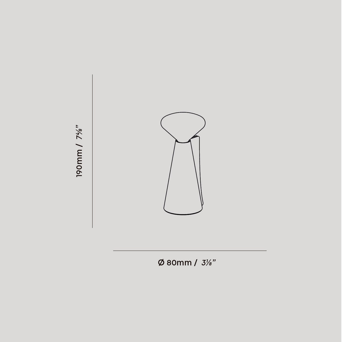 Mantle Portable Lamp in Stone White - Set of 2.