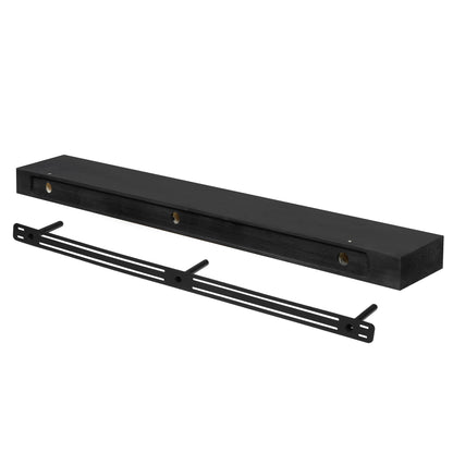 Smooth Solid Floating Timber Fireplace Mantel Shelf.