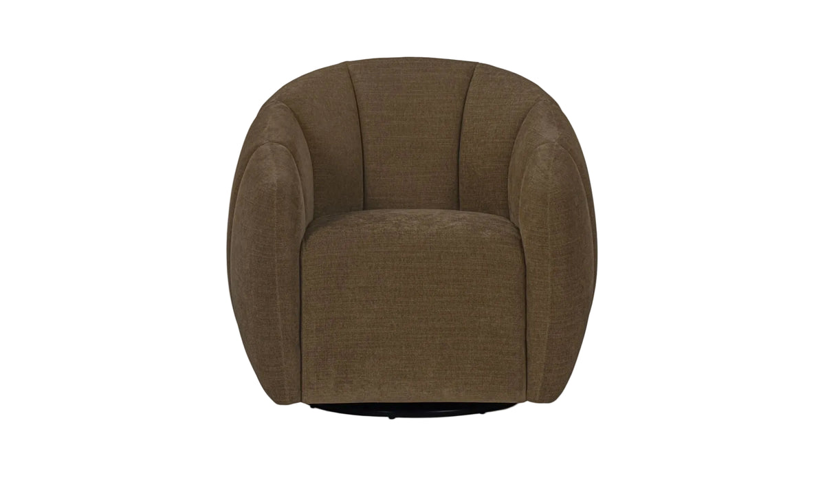 Mindy Swivel Chair Cool Brown.