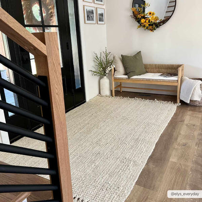 Senneterre Bleached Jute Rug.