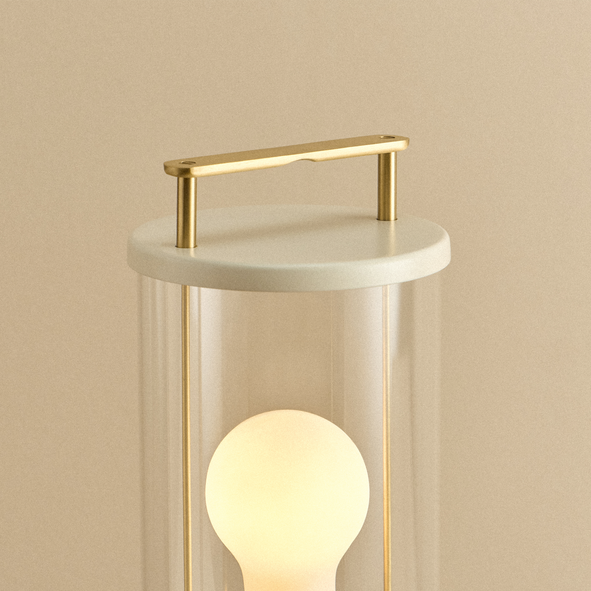 The Muse 1.0 Portable Lamp in Candlenut White - Set of 2.