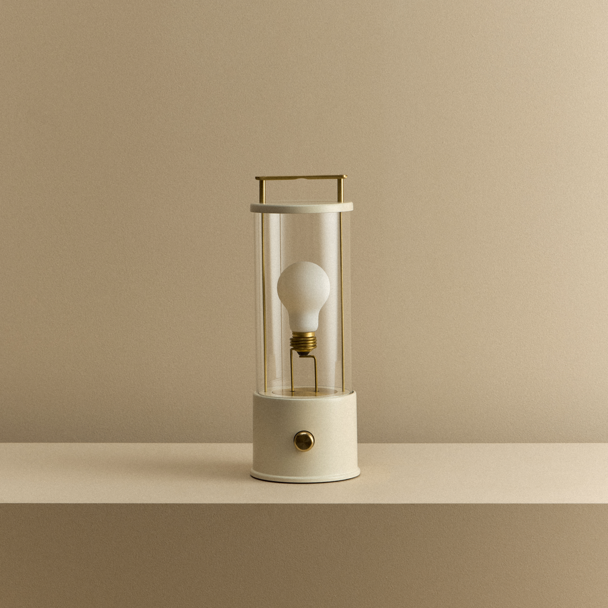The Muse 1.0 Portable Lamp in Candlenut White.