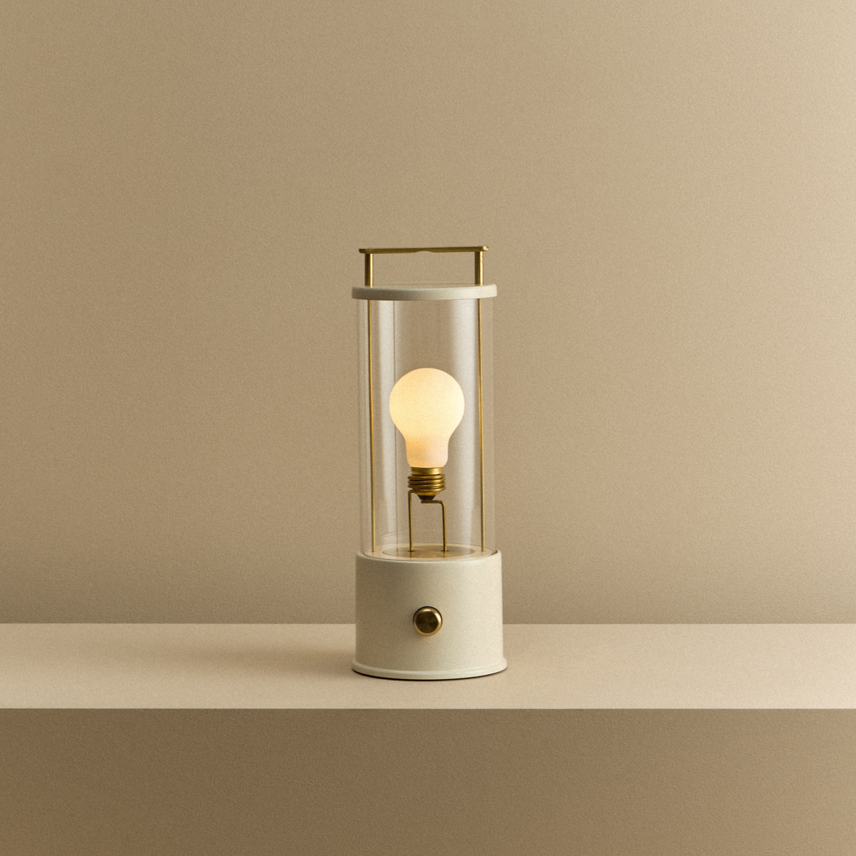 The Muse 1.0 Portable Lamp in Candlenut White.