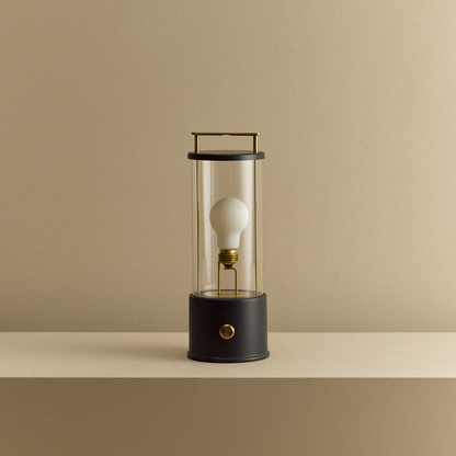 The Muse Portable Lamp in Hackles Black.