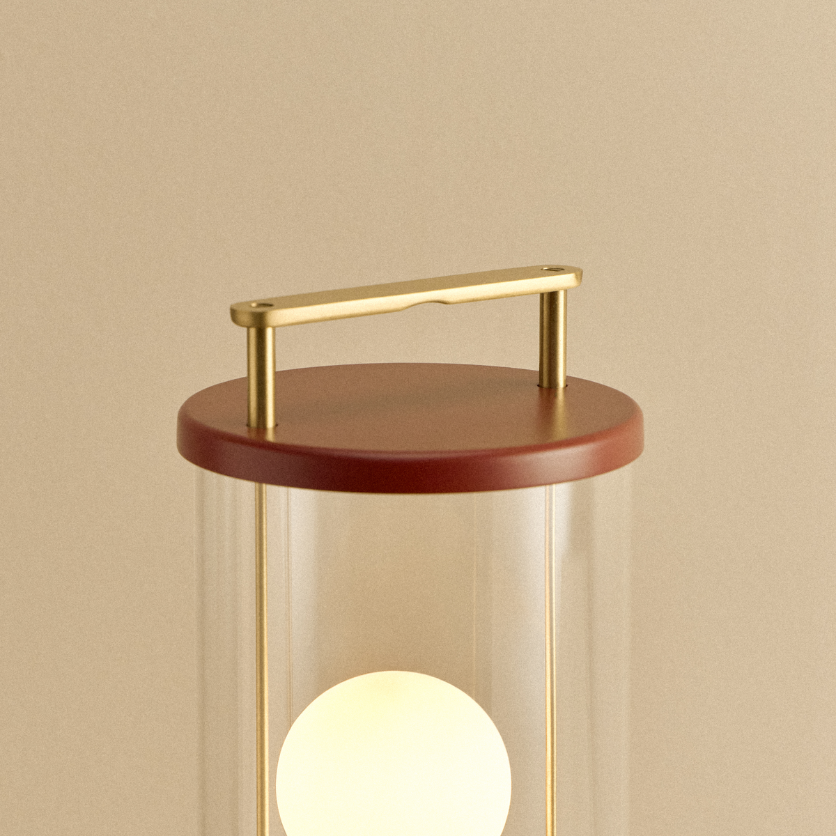 The Muse 1.0 Portable Lamp in Pomona Red - Set of 2.