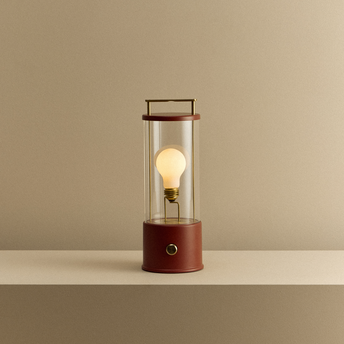 The Muse 1.0 Portable Lamp in Pomona Red.