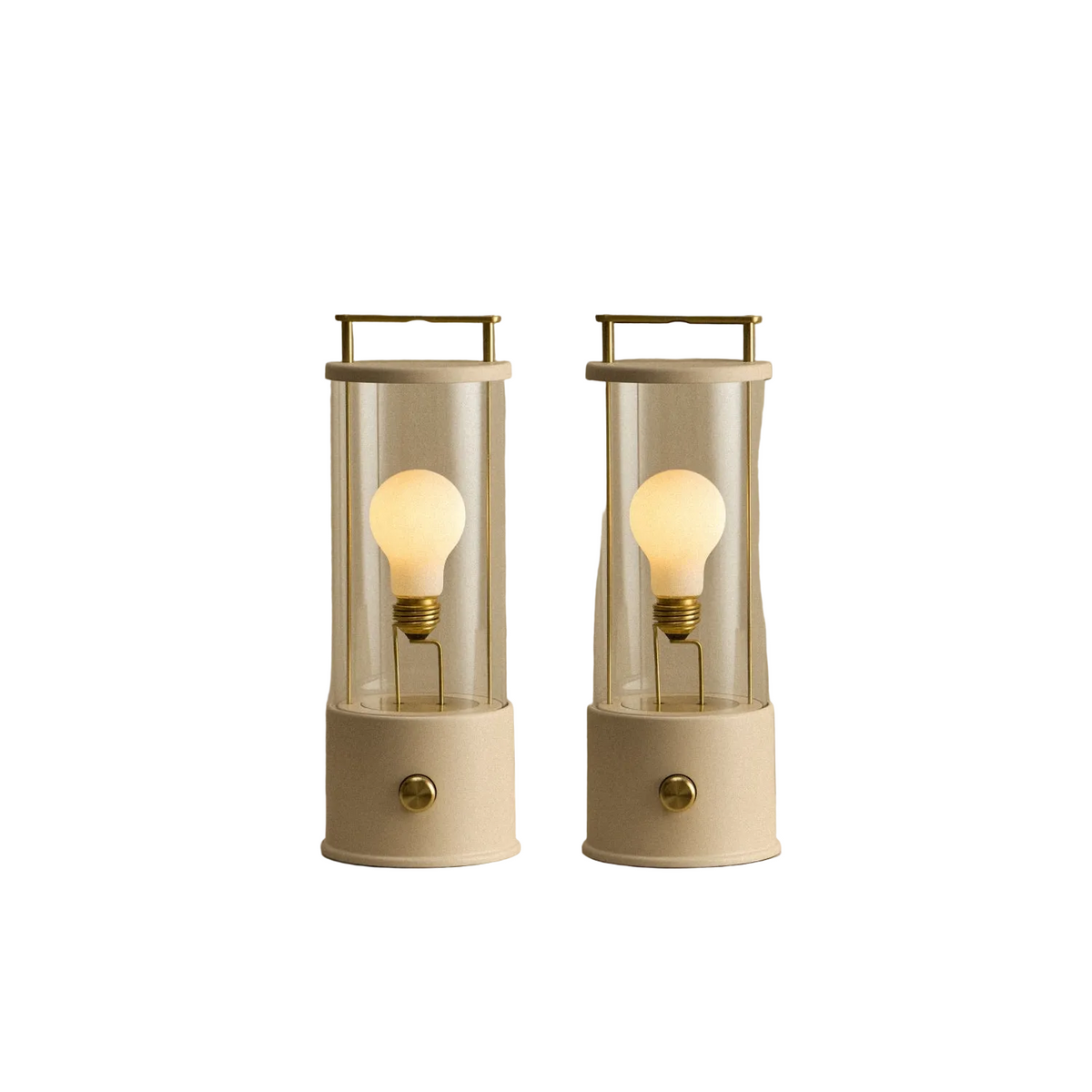 The Muse 1.0 Portable Lamp in Setting Plaster Pink - Set of 2