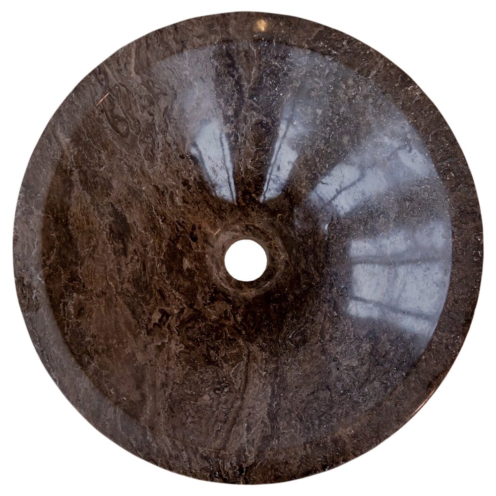 Narcist Brown Marble V-Shape Tapered Sink Polished (D)16" (H)6".
