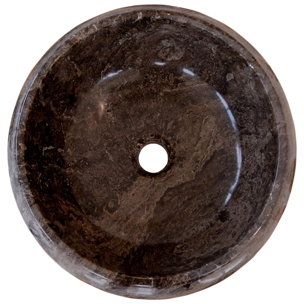 Narcist Brown Marble Vessel Sink High-Gloss Polished.