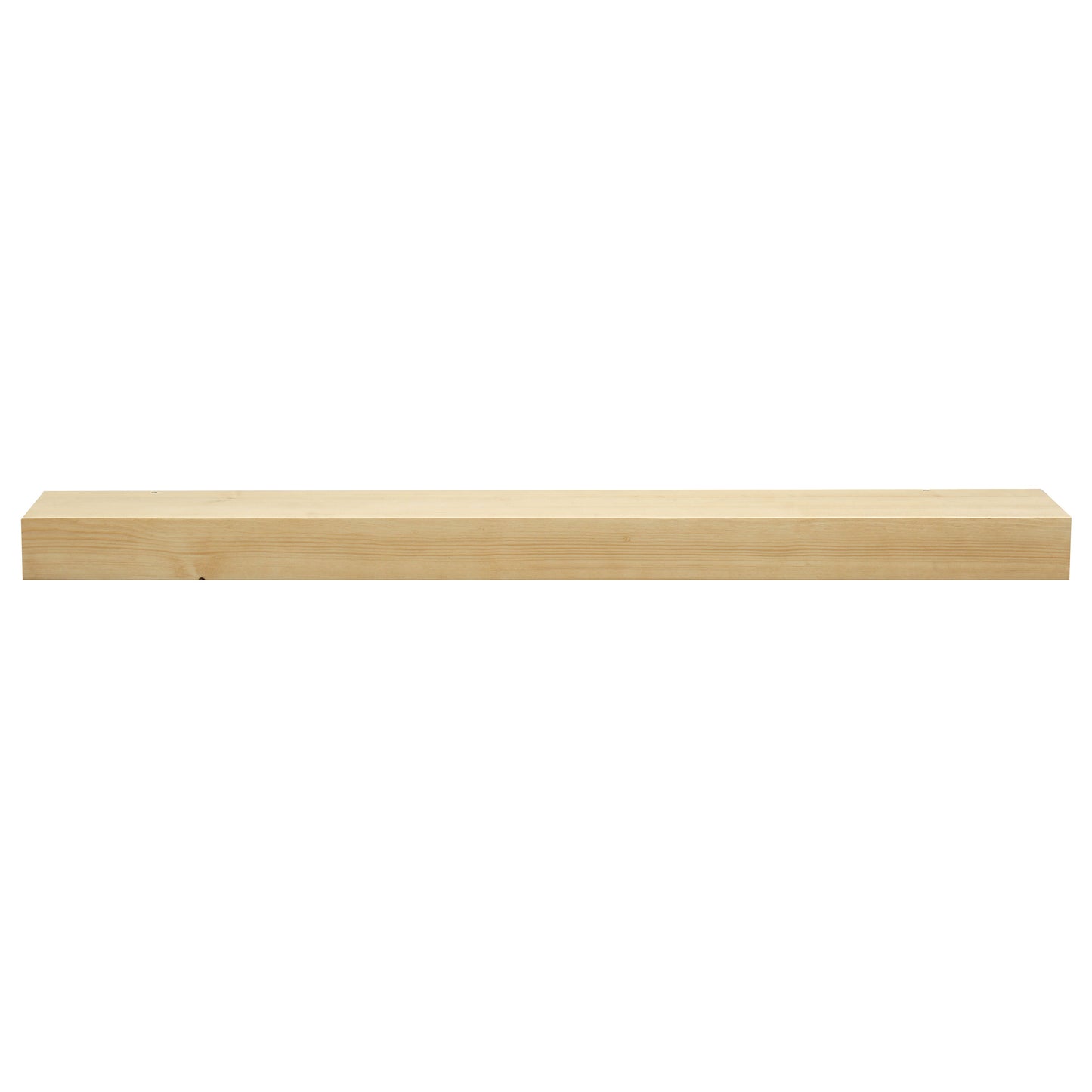 Smooth Solid Floating Timber Fireplace Mantel Shelf.