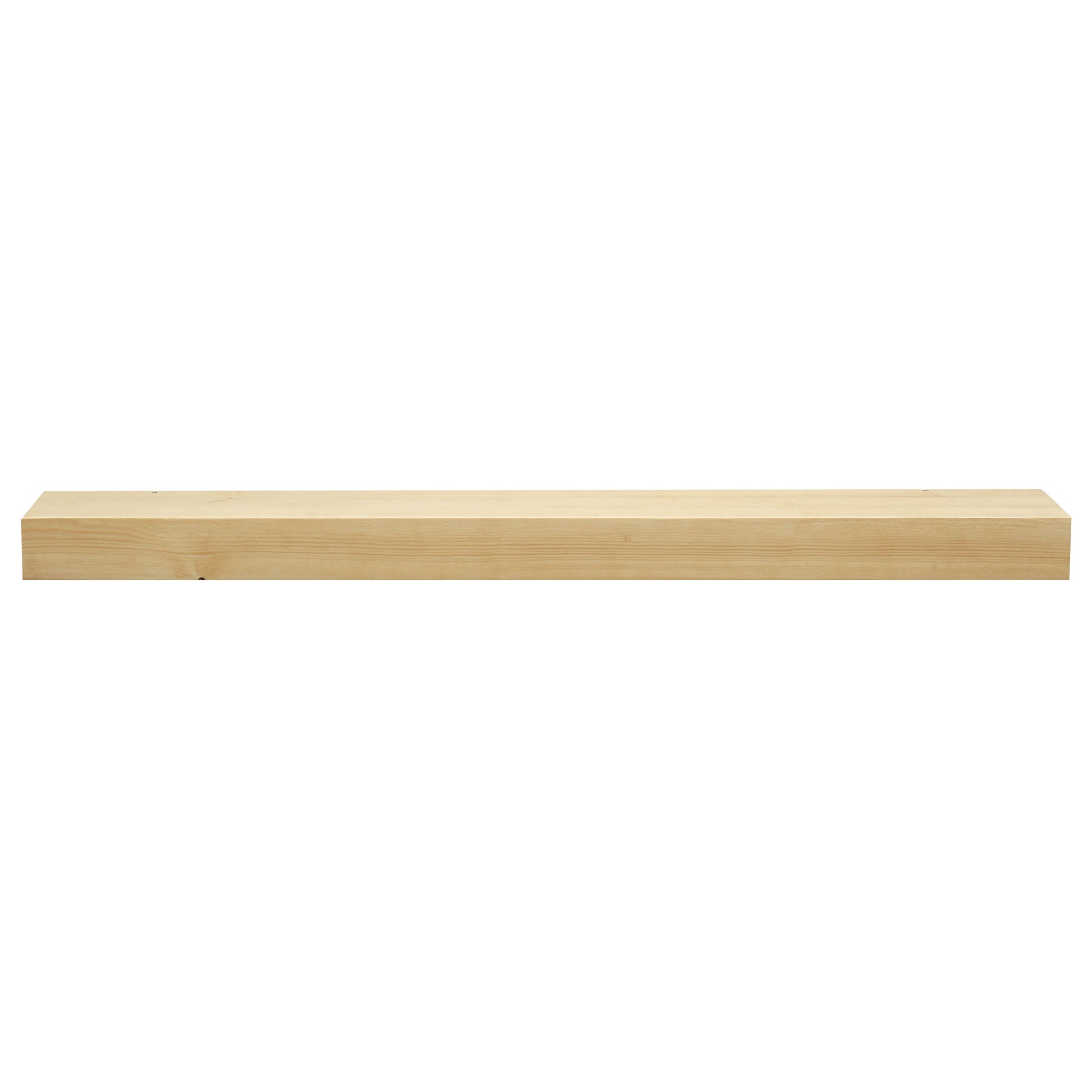 Smooth Solid Floating Timber Fireplace Mantel Shelf.