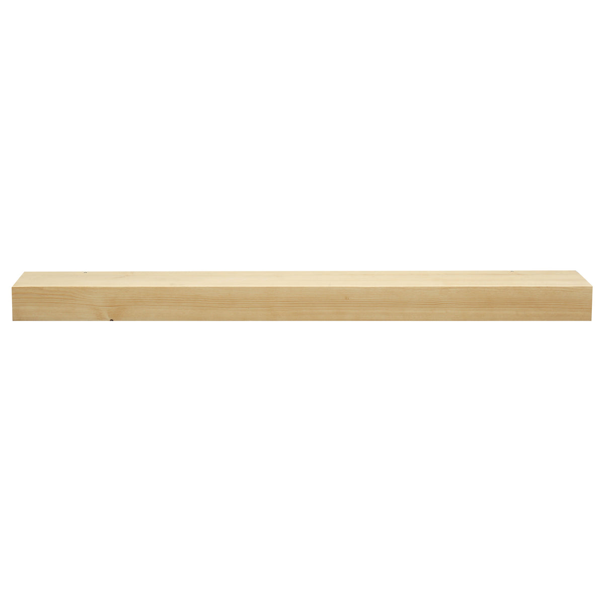 Smooth Solid Floating Timber Fireplace Mantel Shelf.