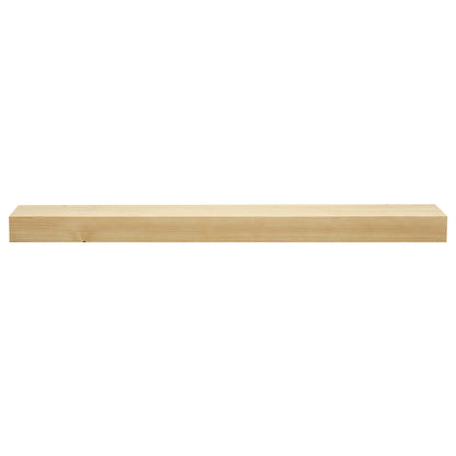 Smooth Solid Floating Timber Fireplace Mantel Shelf.