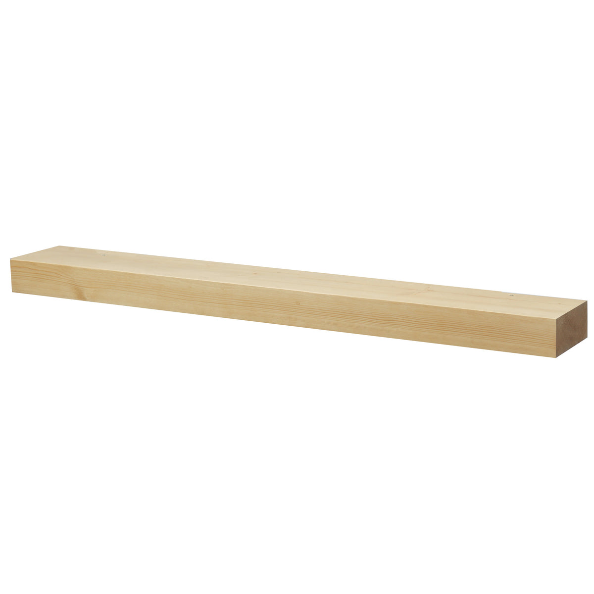 Smooth Solid Floating Timber Fireplace Mantel Shelf.