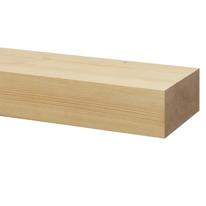 Smooth Solid Floating Timber Fireplace Mantel Shelf.