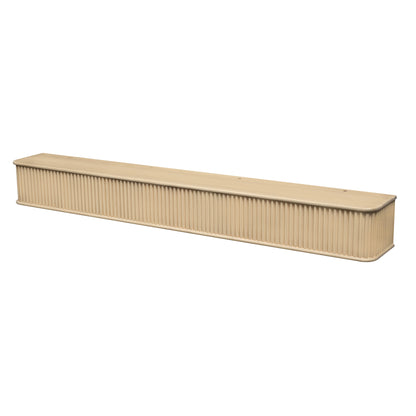 Fluted Fireplace Mantel Shelf – Real Wood.