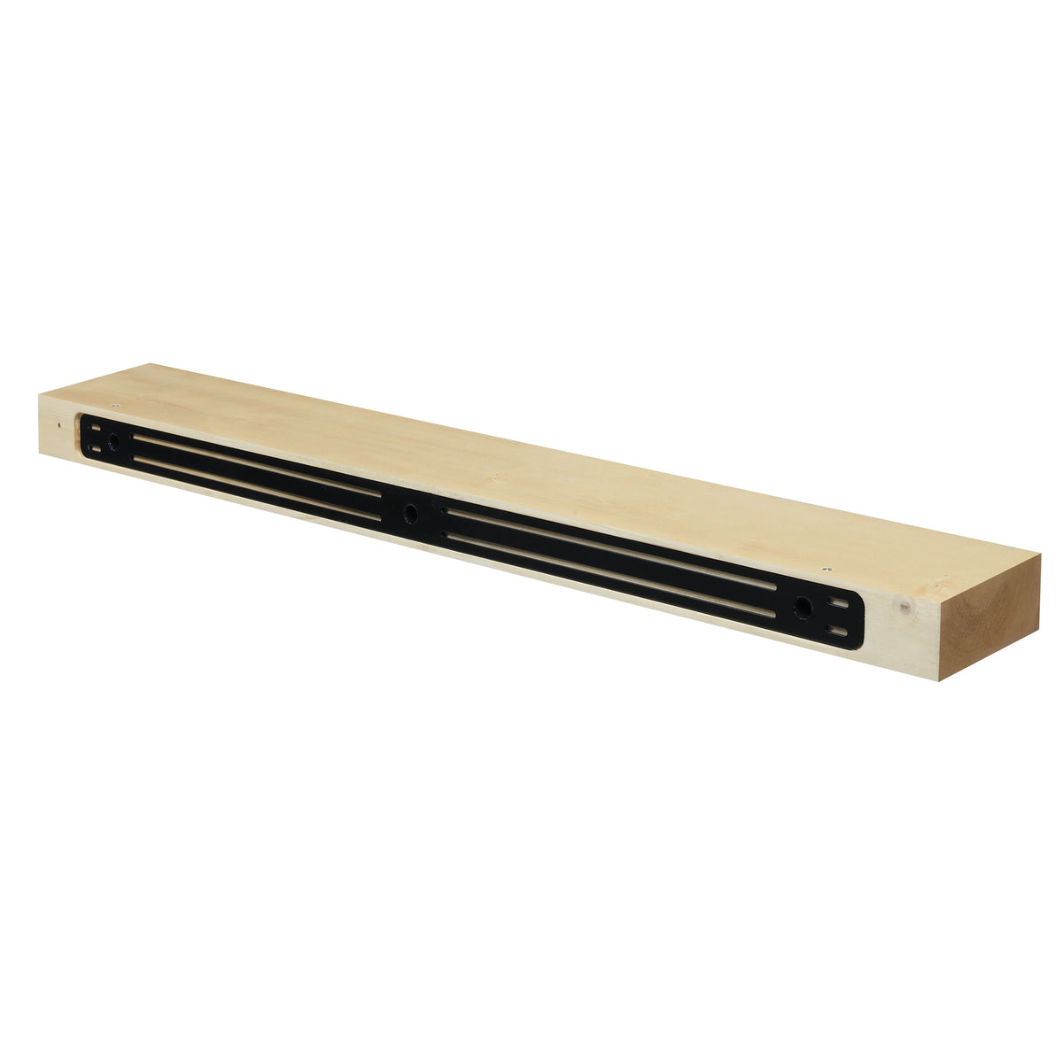 Smooth Solid Floating Timber Fireplace Mantel Shelf.
