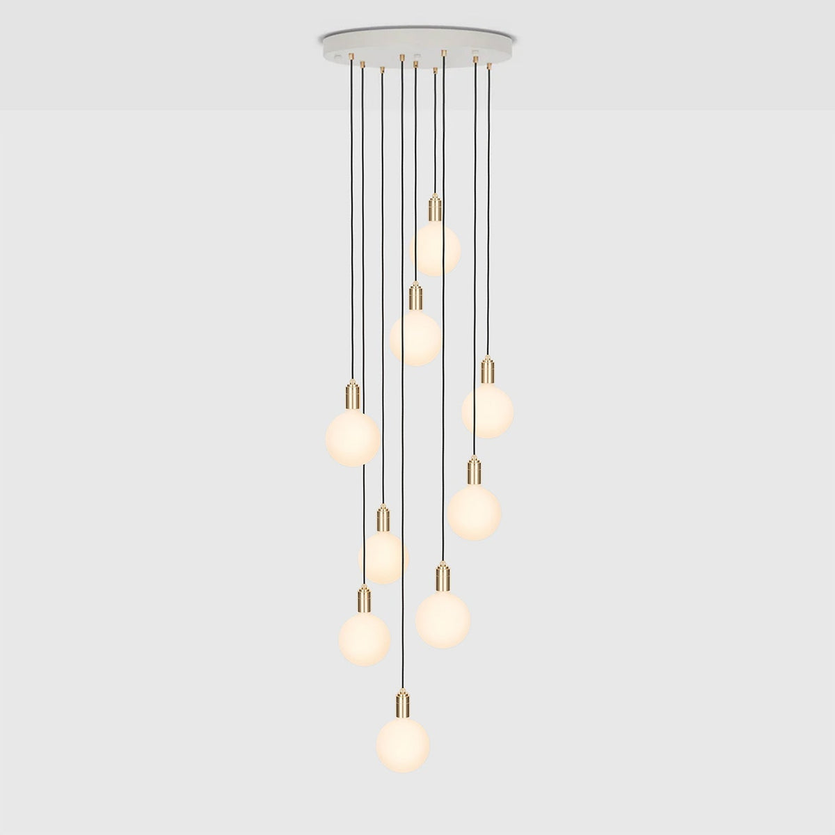 Nine Pendant in Brass + Sphere IV.