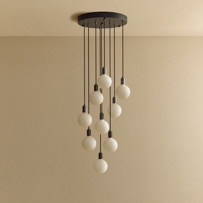Nine Pendant in Graphite + Sphere IV.