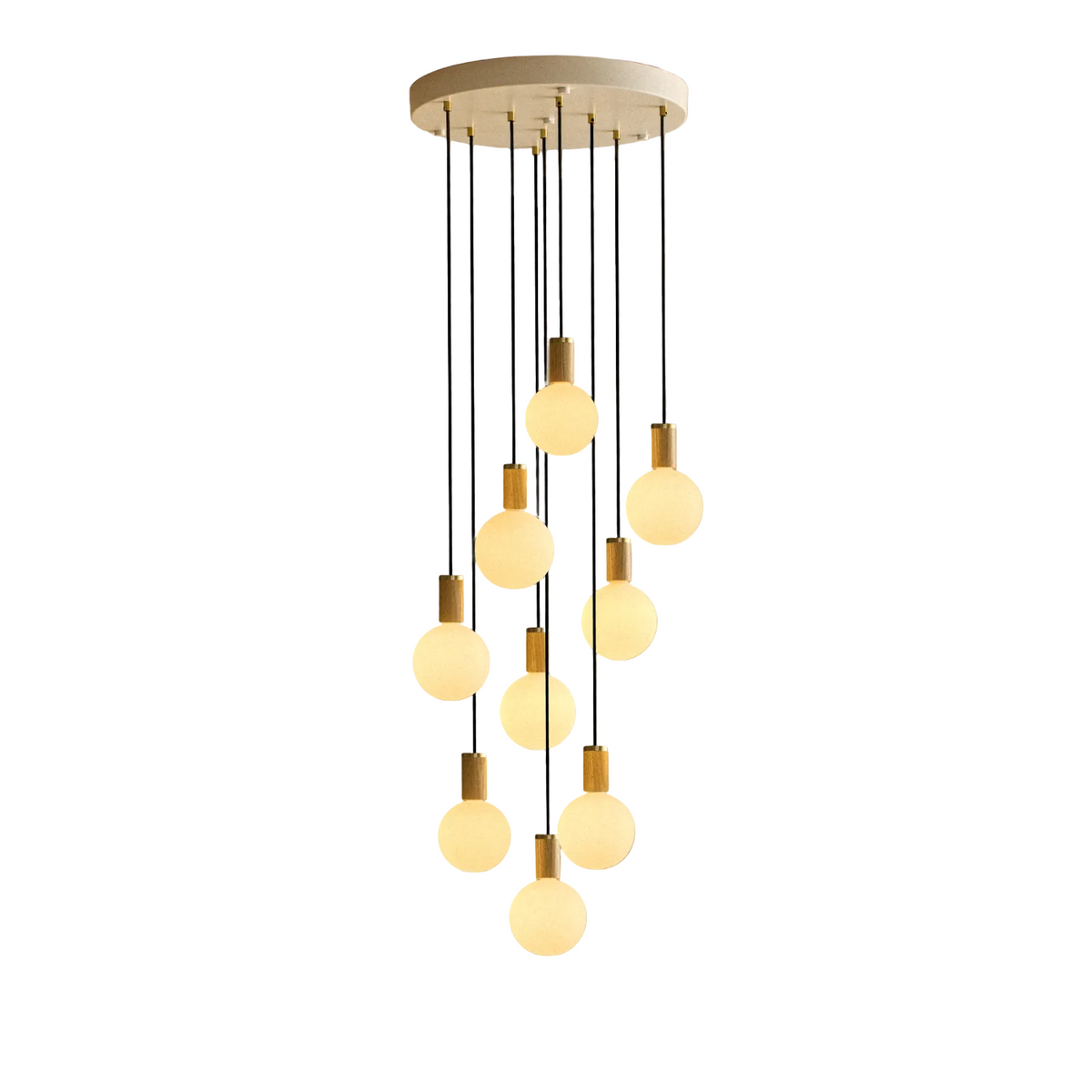 Nine Pendant in Oak + Sphere IV.