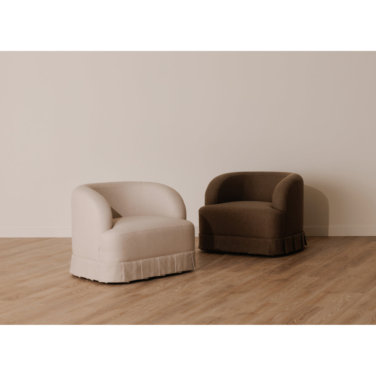 Maren Swivel Chair Brown - lifestyle image