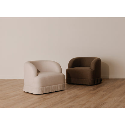 Maren Swivel Chair Brown - lifestyle image