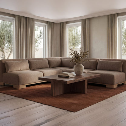 June Corner Chair Dark Brown lifestyle