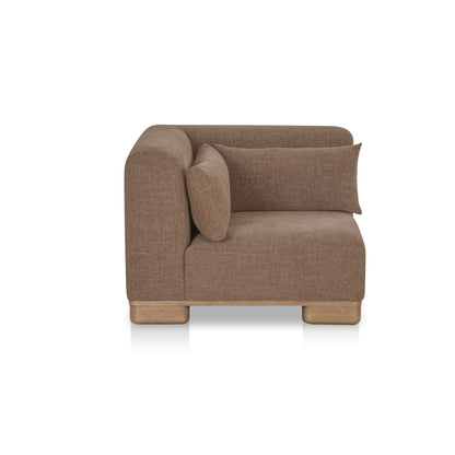June Corner Chair Dark Brown angled view