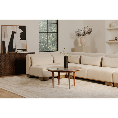 June Corner Chair Oatmeal - lifestyle image