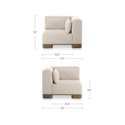 June Corner Chair Oatmeal - image 12