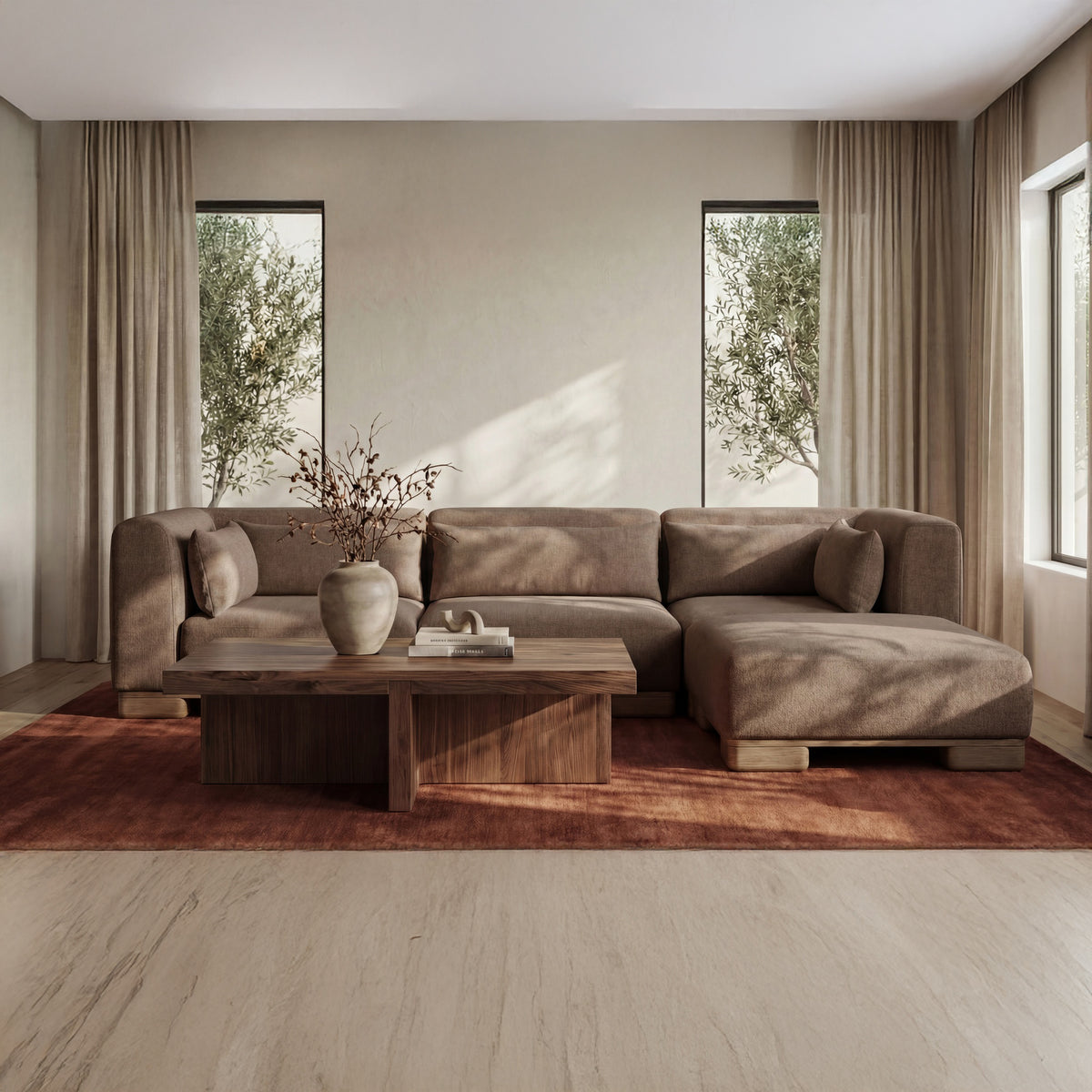 June Slipper Chair Dark Brown lifestyle
