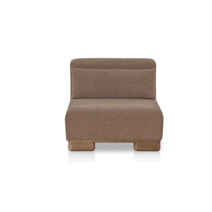 June Slipper Chair Dark Brown on white background