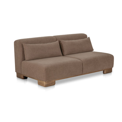 June Sofa Dark Brown angled view