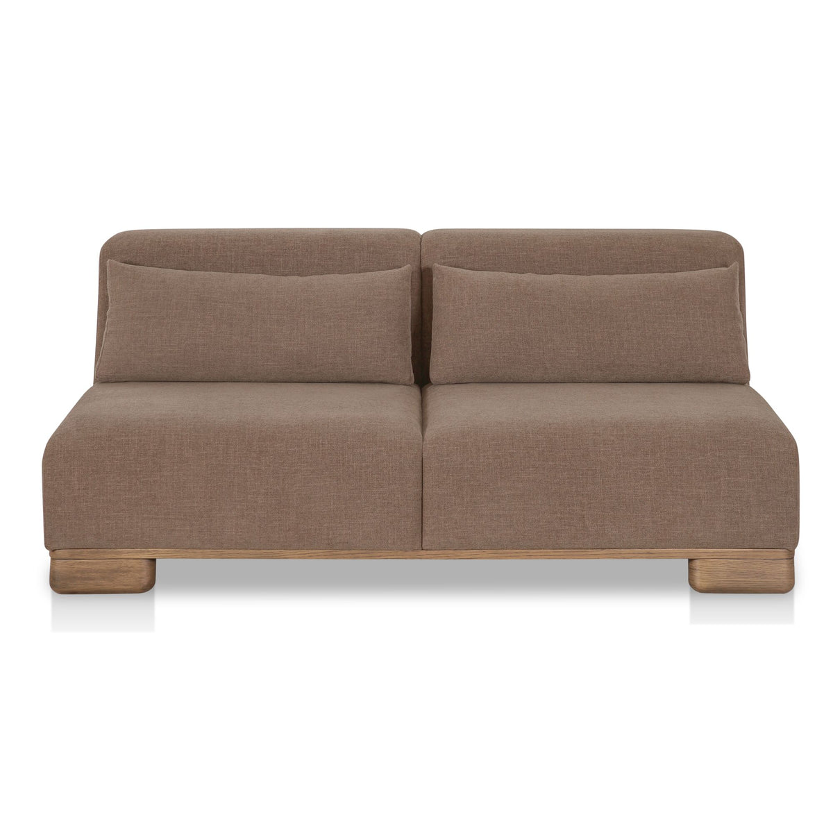 June Sofa Dark Brown on white background