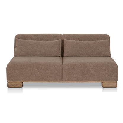 June Sofa Dark Brown on white background